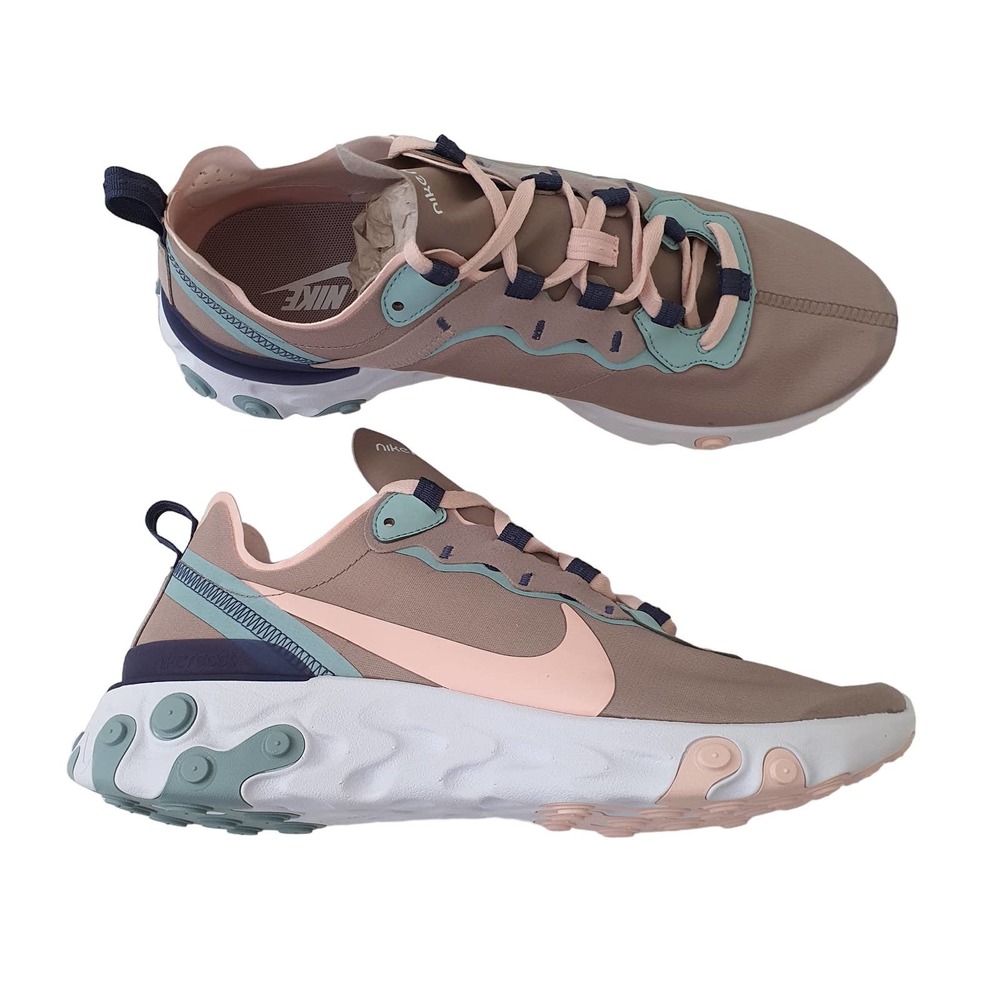 Nike Pumice Echo Pink React Element 55 Men's Running Shoes Size 10 (W 11.5)